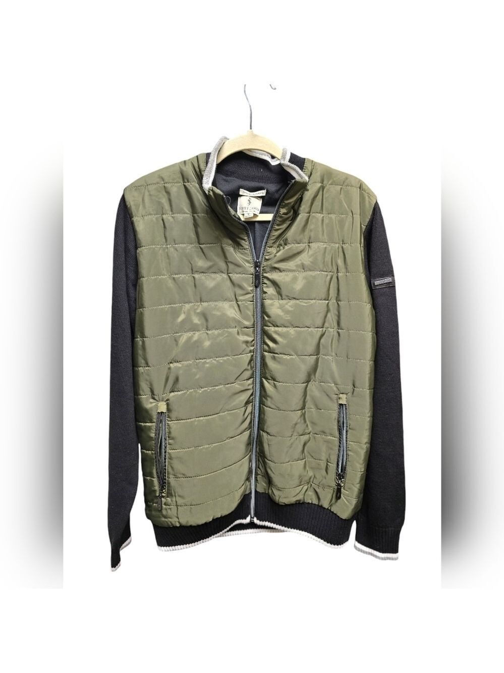 Scott James England Quilted Jacket Sz. Large Military Puffer